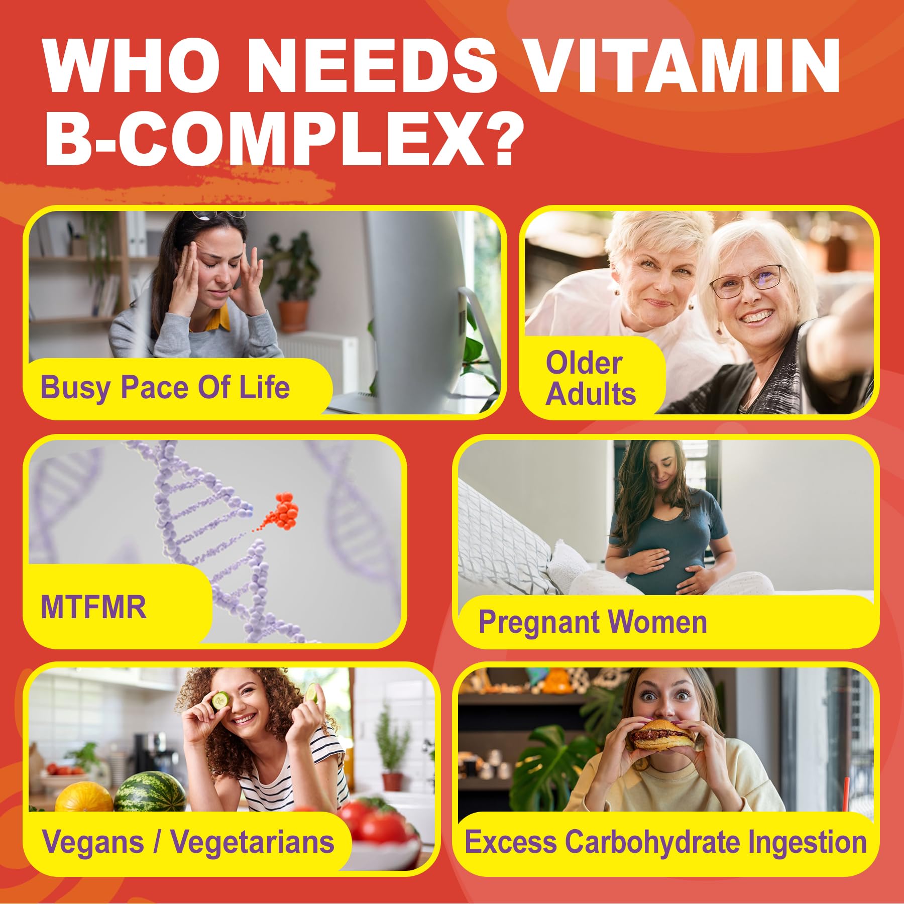 Methylated Vitamin B Complex Gummies for Women & Men - 12-in-1 Multivitamin with 1000 mcg Methyl B12, 1700 mcg Methylfolate, 2000 mcg Biotin, Inositol for Energy - Maple Wellness Supplements