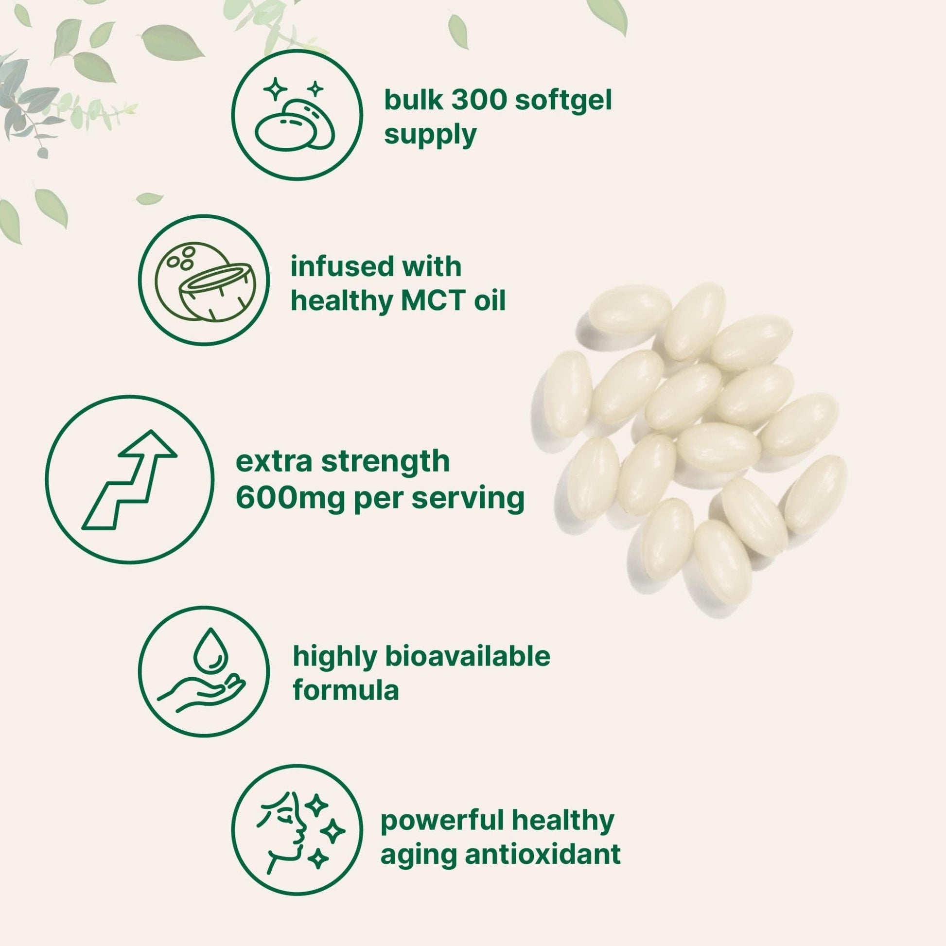 Micro Ingredients Alpha Lipoic Acid 600mg with MCT Oil, 300 Softgels | ALA Supplement for Liver, Antioxidants, Nerve, Cardiovascular Health Support - Maple Wellness Supplements