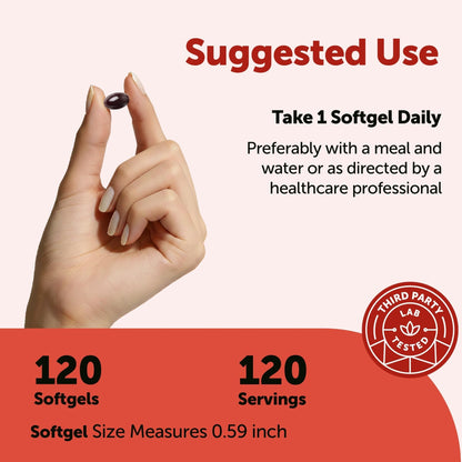 Micro Ingredients Astaxanthin 12mg with MCT Oil, 120 Softgels, 4 Month Supply | Premium Astaxanthin Antioxidant Supplements* | Fresh Microalgae Source - Maple Wellness Supplements