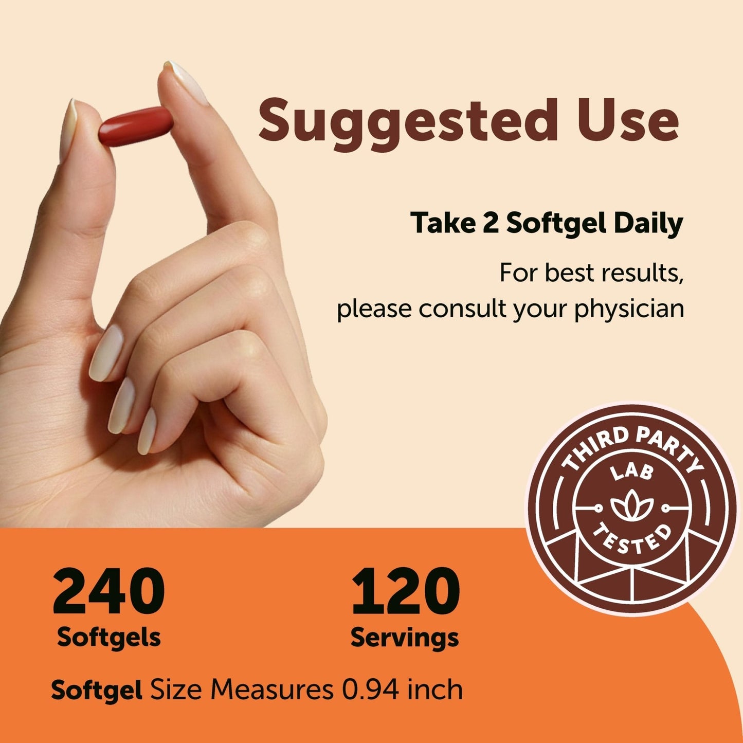 Micro Ingredients CoQ10 400 mg Per Serving, 240 Softgels | Made with Coconut MCT Oil | Coenzyme Q10 (Ubiquinone) | Non-GMO - Maple Wellness Supplements