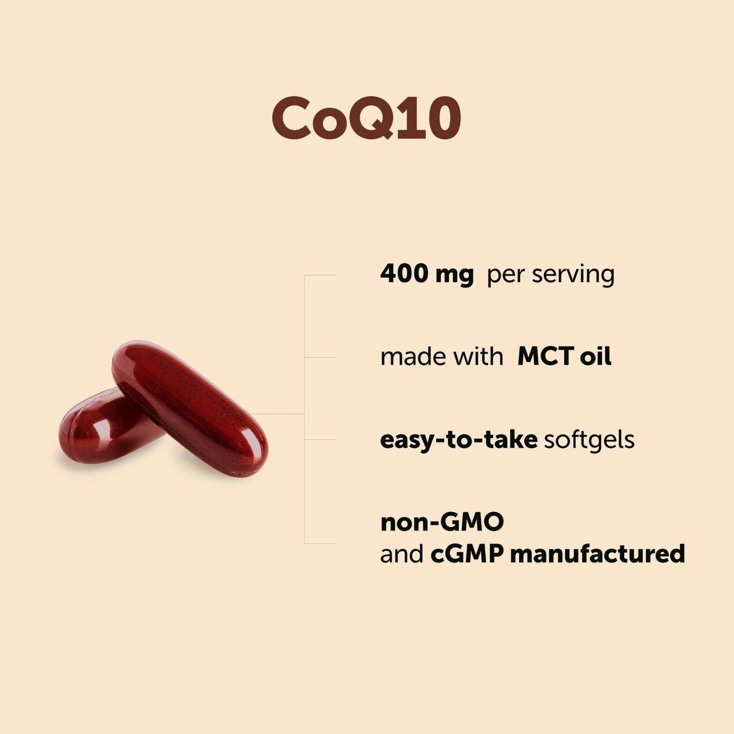 Micro Ingredients CoQ10 400 mg Per Serving, 240 Softgels | Made with Coconut MCT Oil | Coenzyme Q10 (Ubiquinone) | Non-GMO - Maple Wellness Supplements