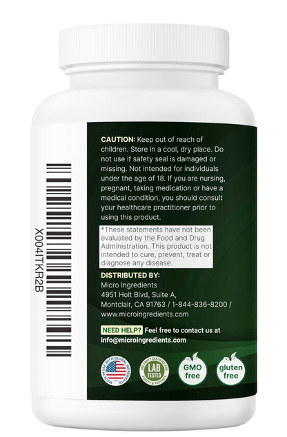 Micro Ingredients NAD+ 500mg with Resveratrol, 240 Veggie Capsules | 2-in-1 NAD Supplement for Women & Men | NMN Pathway Alternative | Non-GMO, Gluten Free - Maple Wellness Supplements