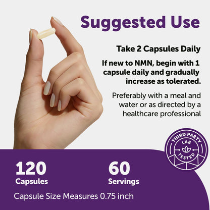 Micro Ingredients NMN Complex 1000mg Per Serving, 120 Veggie Capsules | 10-in-1 with Nicotinamide Mononucleotide, Resveratrol, CoQ10, Quercetin & Glutathione - Maple Wellness Supplements
