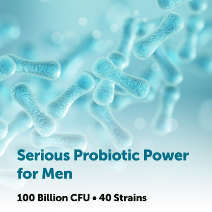 Micro Ingredients Probiotics for Men 100 Billion CFU, 40 Strains, 120 Vegetarian Capsules | Pre, Probiotics, Postbiotics & Enzymes | Pre, Probiotics, Enzymes, Saw Palmetto, Pumpkin Seed & Lycopene - Maple Wellness Supplements