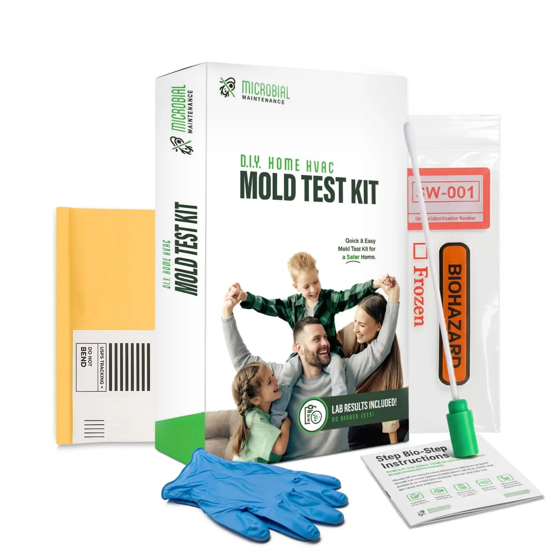 Microbial Mold Test Kit for Home - Indoor Air Quality and Surface Testing - Detects Black Mold, Mildew, and Fungi - Air and Surface Mold Detection Kit with Lab Analysis Included - Maple Wellness Supplements