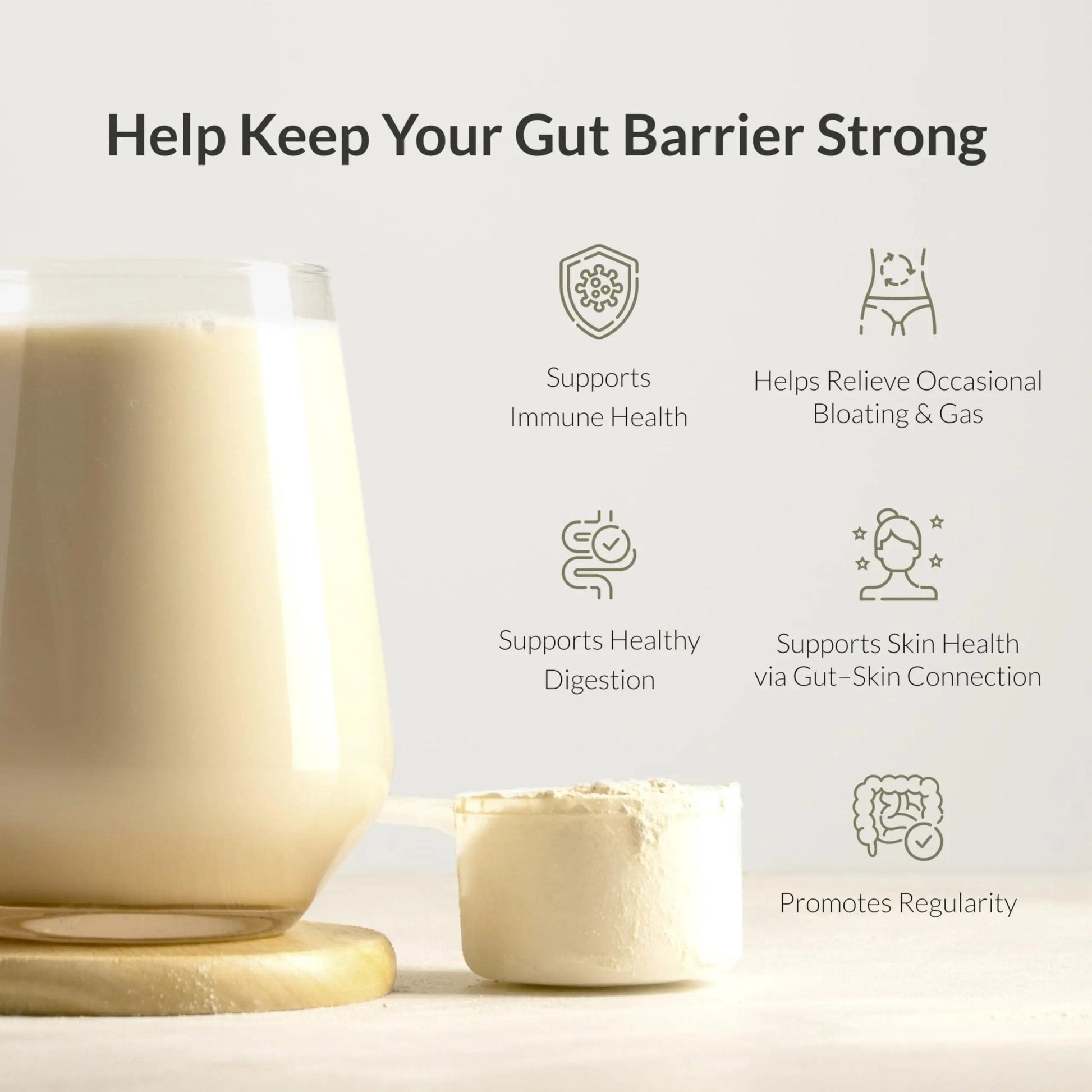 Microbiome Breakthrough™ Gut Support Powder – Vegetarian Vanilla – With Probiotics, Prebiotics, and IgY Max® – Source of L-Glutamine – Supports Digestive Comfort, Gas & Bloating Relief 30 Servings* - Maple Wellness Supplements