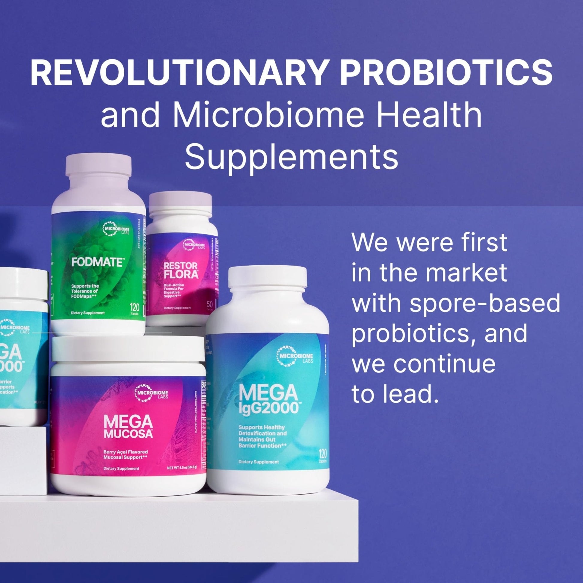 Microbiome Labs Mega IgG2000 Capsules - Dairy Free Bovine Colostrum Supplement Alternative - Immunoglobulin Supplement from Bovine Serum to Support Digestive Health (120 Capsules) - Maple Wellness Supplements