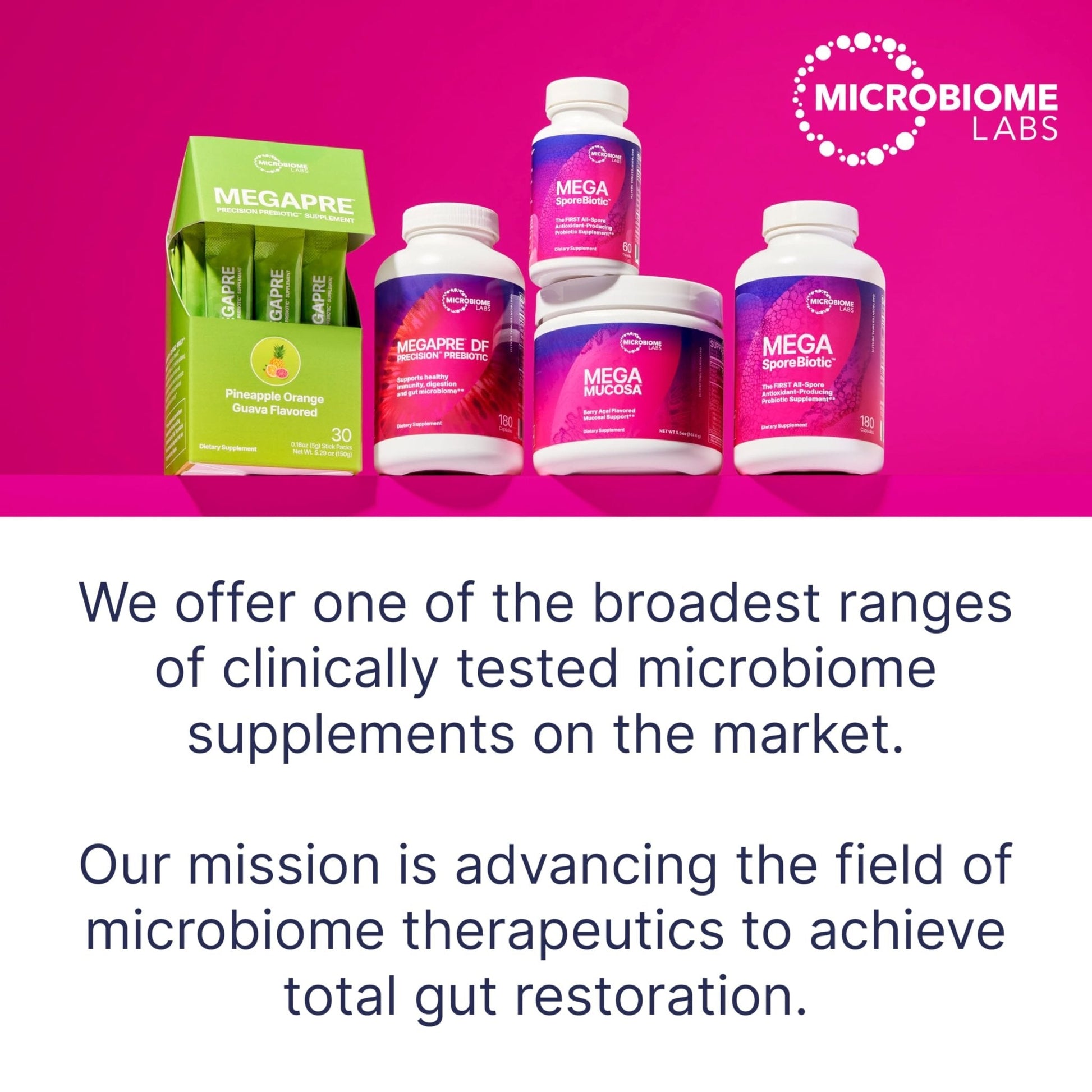 Microbiome Labs MegaSporeBiotic Probiotics for Women & Men - Spore-Based Probiotic for Gut Health & Digestive Support - Shelf-Stable, Travel-Friendly - Maple Wellness Supplements