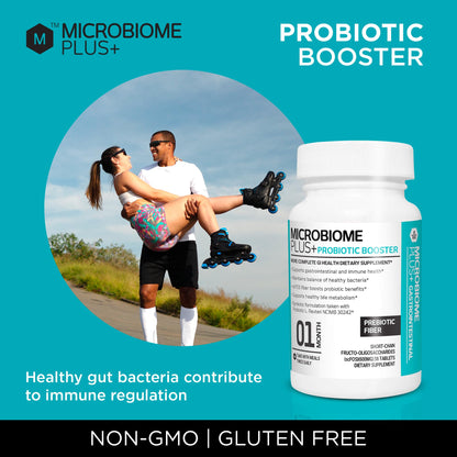 Microbiome Plus Prebiotics scFOS Prebiotic Fiber, Boosts Probiotic Benifits, GI Digestive Supplements, Allergy Safe and Gluten-Free - Maple Wellness Supplements