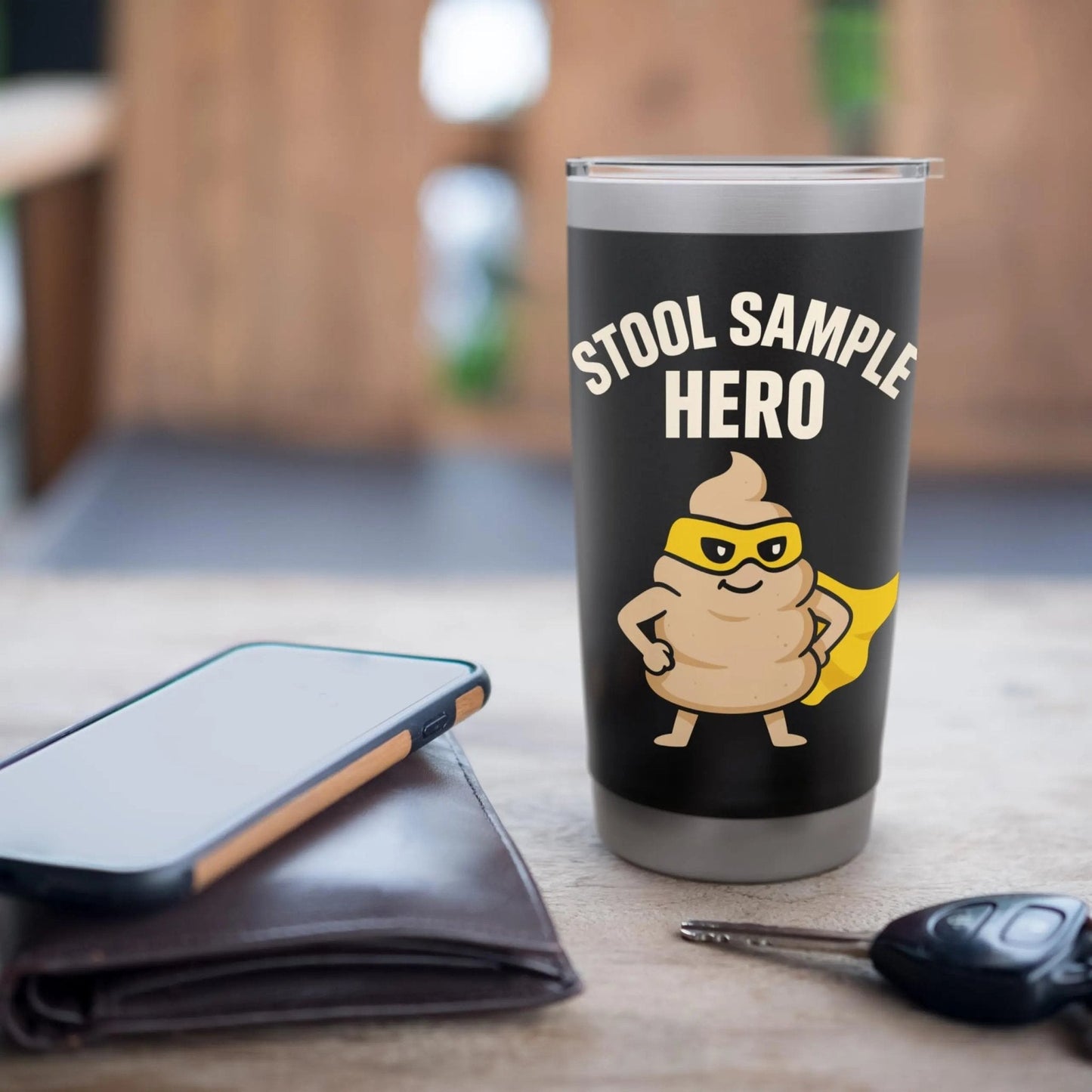 Microbiome Tester Gut Health Stool Sample Science Lab Poop Stainless Steel Insulated Tumbler - Maple Wellness Supplements