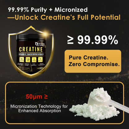 Micronized Creatine Monohydrate for Women and Men, Creatine Powder for Men-Women for Improve Performance and Strength, Support Muscle Growth and Workout Recovery, 6.5g per Servings, 75 Servings - Maple Wellness Supplements