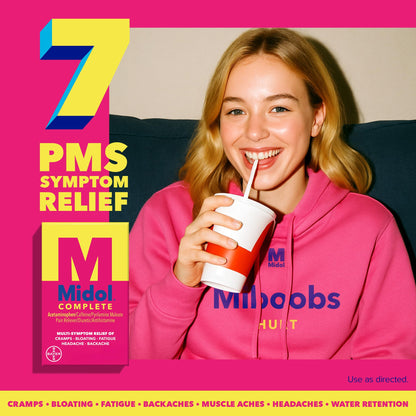 Midol Complete Gelcaps 24ct: Midol Complete Menstrual Pain Relief Gelcaps with Acetaminophen for Menstrual Symptom, PMS Relief, and Period Cramp Relief - 24 Count - Maple Wellness Supplements
