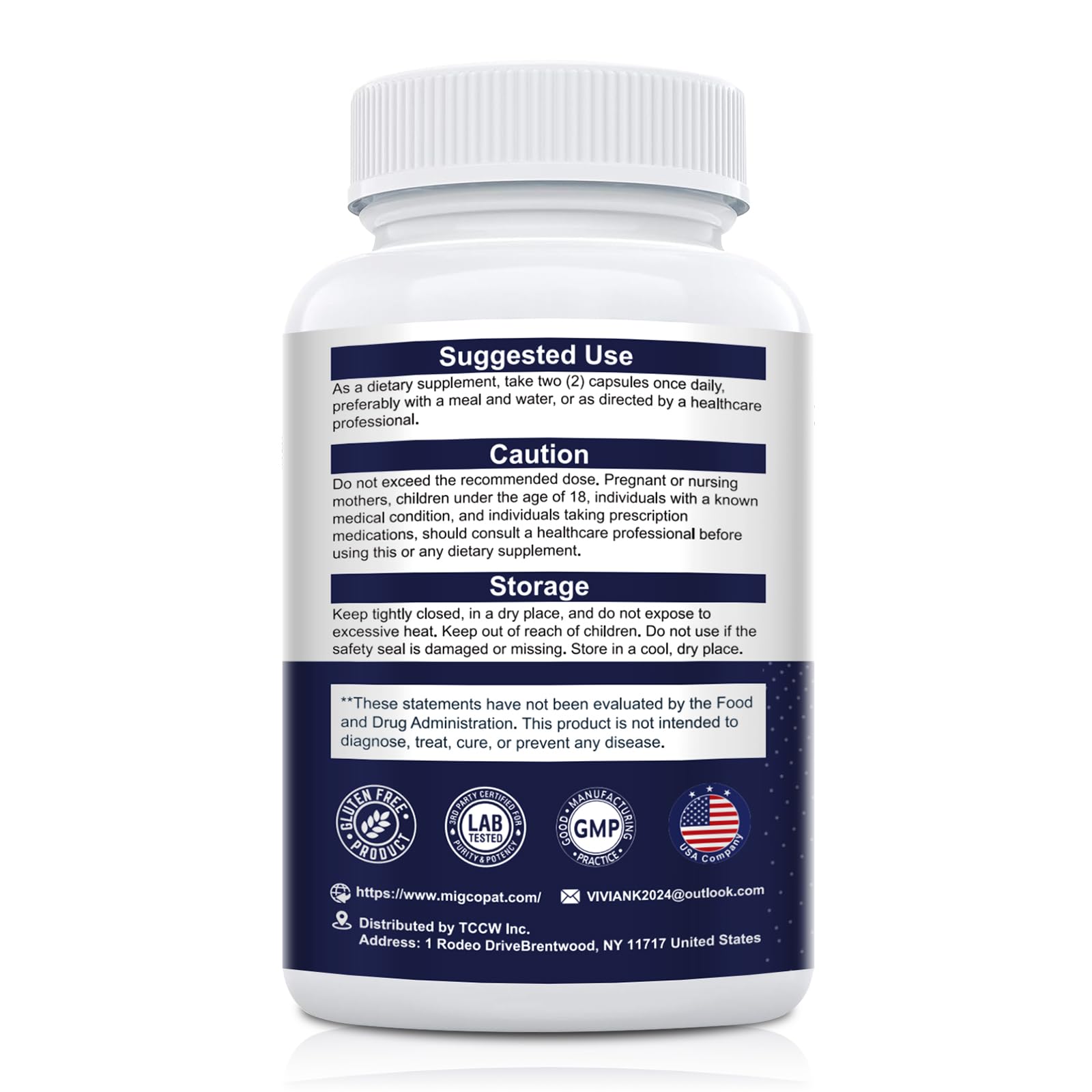 Migcopat Probiotic Prebiotic, Postbiotic & Digestive Enzymes for Digestive Health, 80 Billion CFU Probiotics Complete Gut Support with Berberine, Cinnamon, L-Glutamine - Maple Wellness Supplements