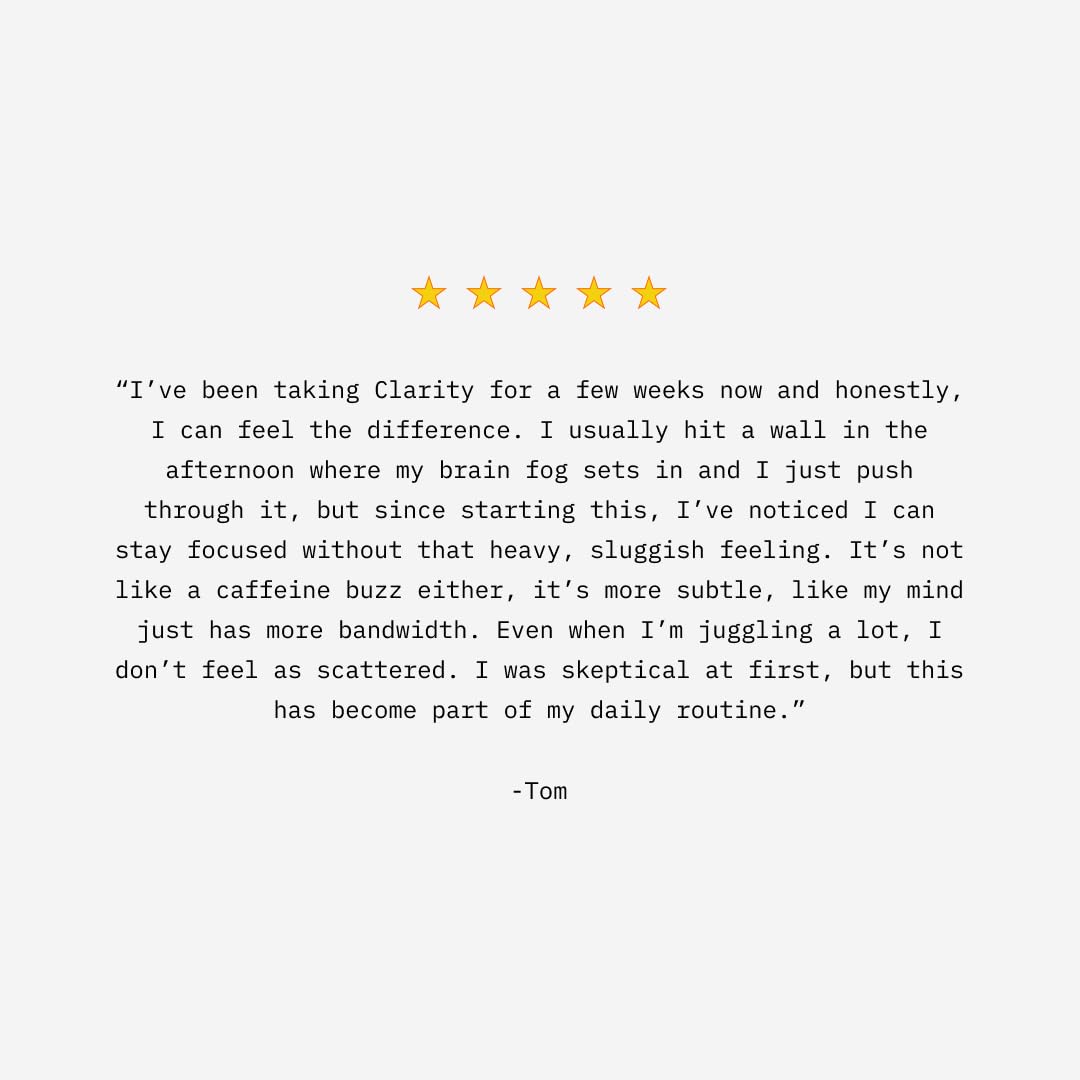 Mikra Clarity Nootropic Focus Drink Mix - Daily Cognitive & Calm Support Formula with Citicoline, Lion’s Mane & L-Theanine - Calm Drink Mix & Focus Aid for Energy and Clarity - 14 Single-Serve Sachets - Maple Wellness Supplements