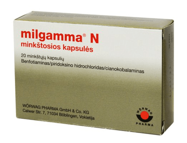 Milgamma N 20 caps, Treatment of B1, B6 and B12 deficiency - Maple Wellness Supplements