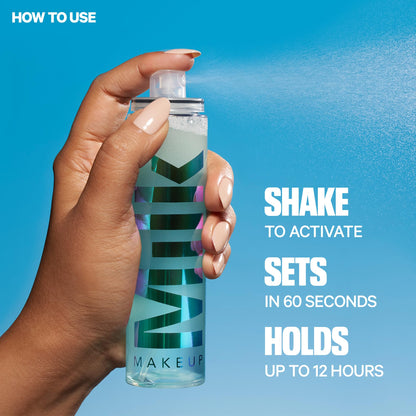 Milk Makeup Hydro Grip Set + Refresh Spray with Hyaluronic Acid – Sets Makeup + Hydrates Skin for Up to 12 Hours – Long-Lasting, Alcohol-Free Facial Mist for Dewy, Radiant Skin – 1.69 oz - Maple Wellness Supplements
