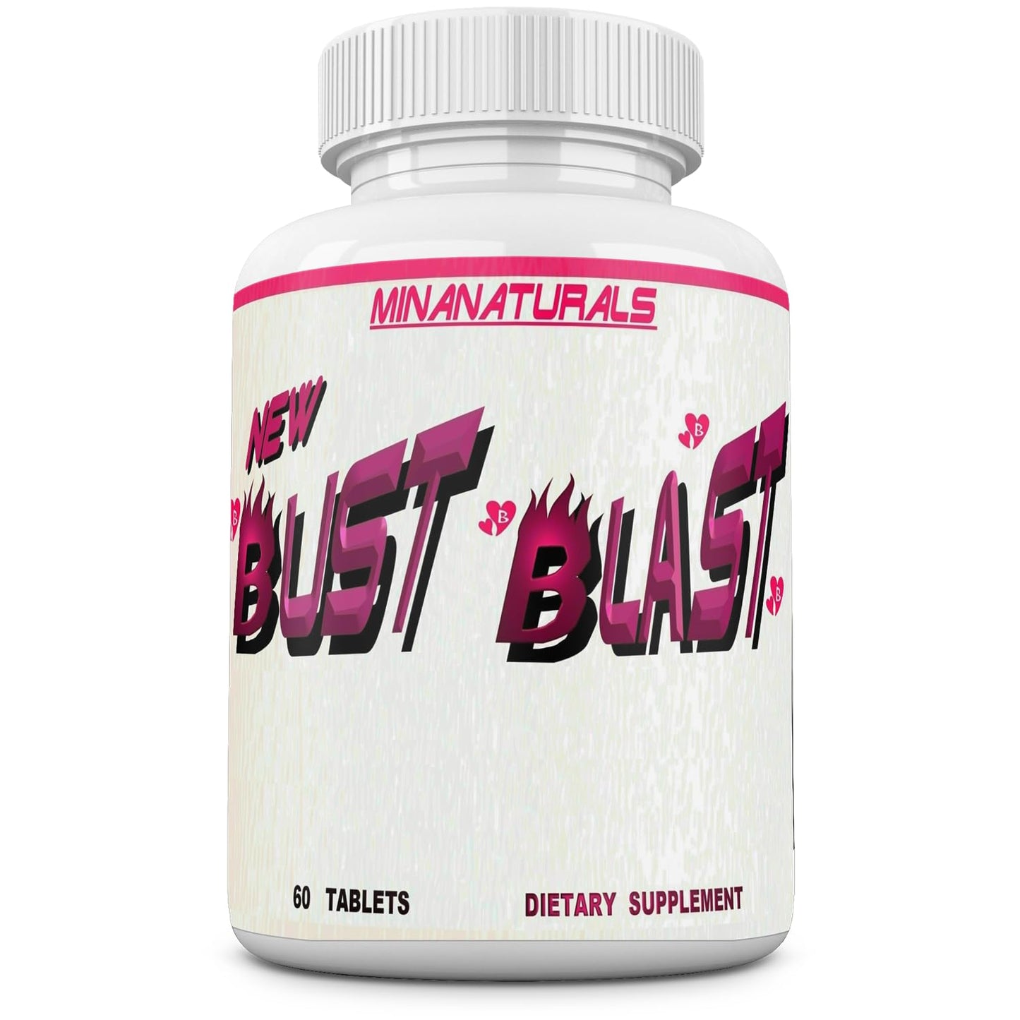 MINANATURALS Bust Blast Loaded Increase Breast Size Fast. Female Breast Enhancement - Bigger Boobs and Butt Pills. 60 Tablets - Maple Wellness Supplements