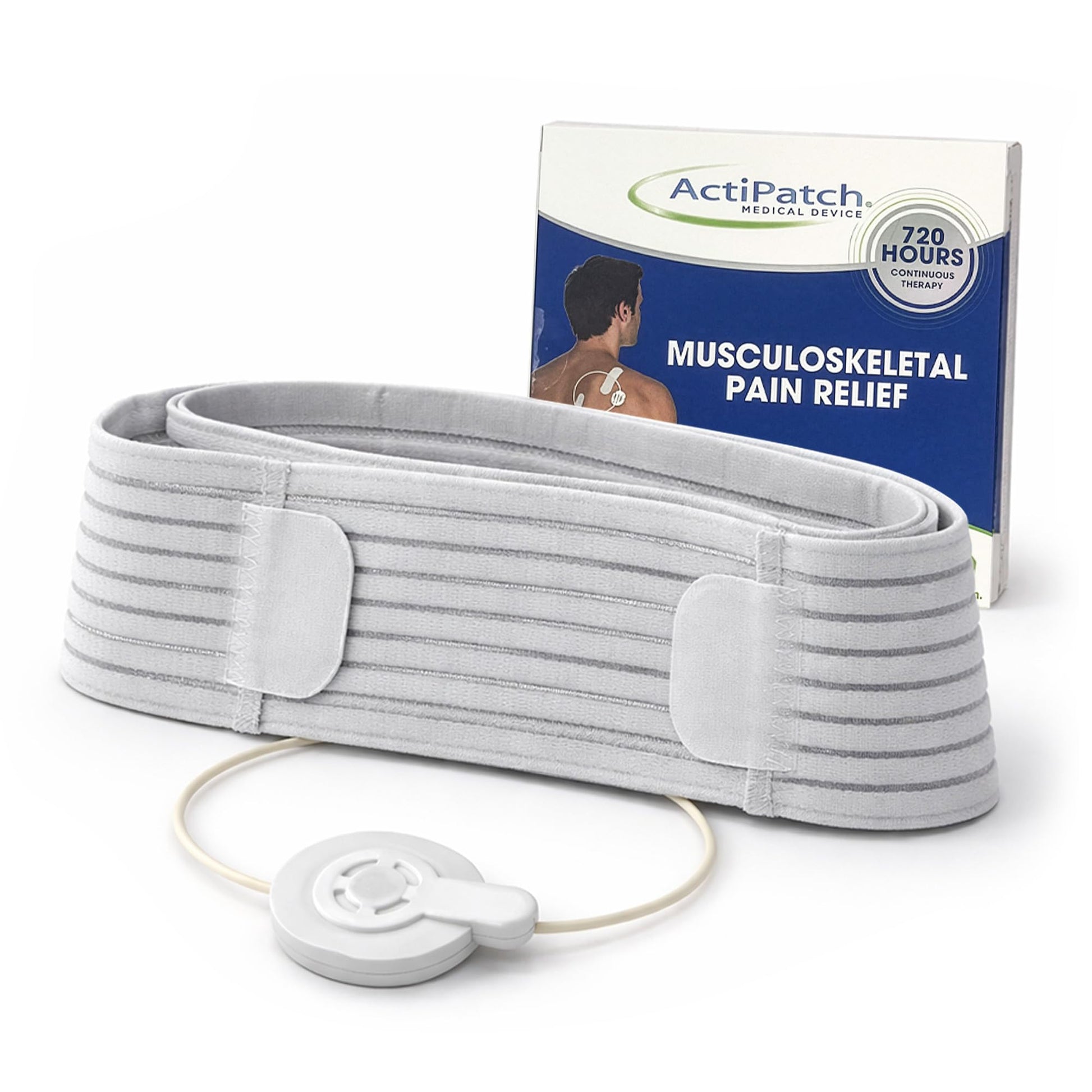 Mint Bucket ActiPatch Wearable Pain-Relief Device, Adjustable Back Wrap Kit for Lower Back, Secure Velcro Hold, Drug-Free Therapy Support, Device + Wrap Included - Maple Wellness Supplements