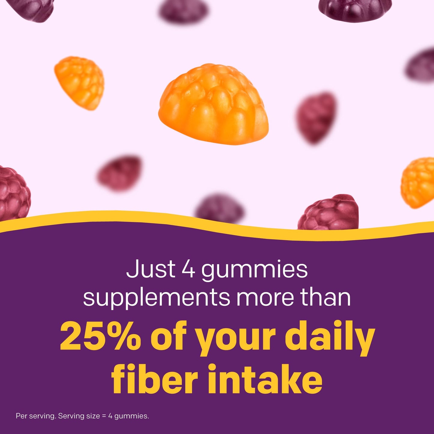 MiraFIBER Gummies from The Makers of MiraLAX, 8g of Daily Fiber Per Serving, Metabolism Support with B Vitamins, Gut Health for Men & Women - Maple Wellness Supplements
