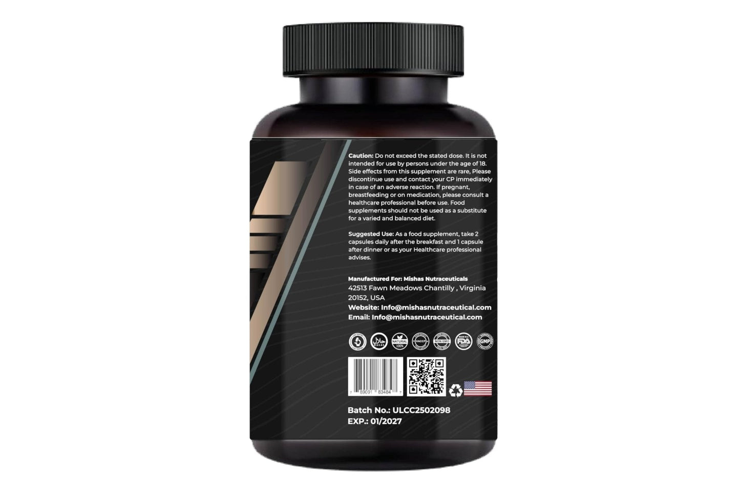 Mishas Nutraceutical Colon Cleanse - Relief from Gas and Bloating, Supports Gut Health with Magnesium, Berberine, Vitamin D, Quercetin & More - Maple Wellness Supplements