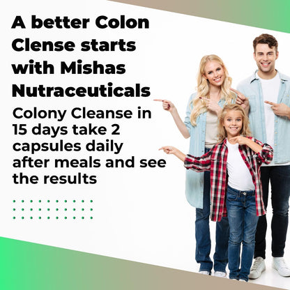 Mishas Nutraceutical Colon Cleanse - Relief from Gas and Bloating, Supports Gut Health with Magnesium, Berberine, Vitamin D, Quercetin & More - Maple Wellness Supplements