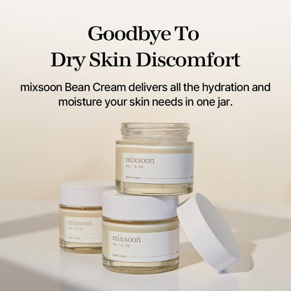 mixsoon Bean Cream-Deep Moisturizer Face Cream, Hydrating and Smoothing for Face, Fermented Soybean Extract - Maple Wellness Supplements