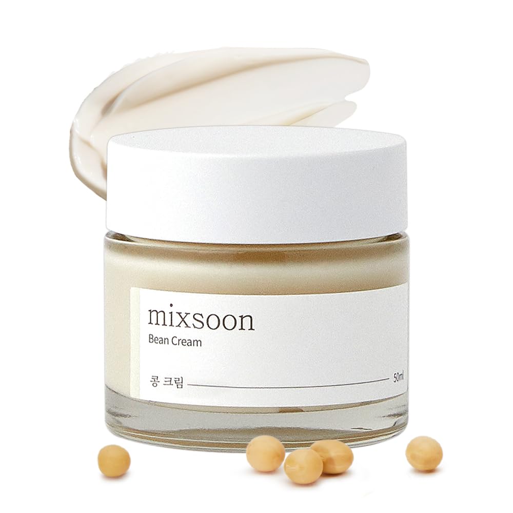mixsoon Bean Cream-Deep Moisturizer Face Cream, Hydrating and Smoothing for Face, Fermented Soybean Extract - Maple Wellness Supplements