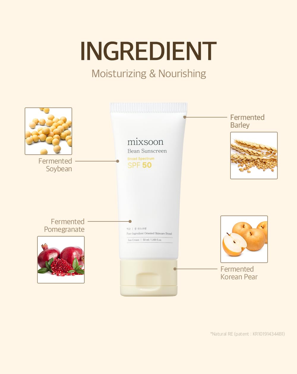 mixsoon Bean Sunscreen-Lightweight Airy Texture SPF 50 Korean Sunscreen for Face - Maple Wellness Supplements