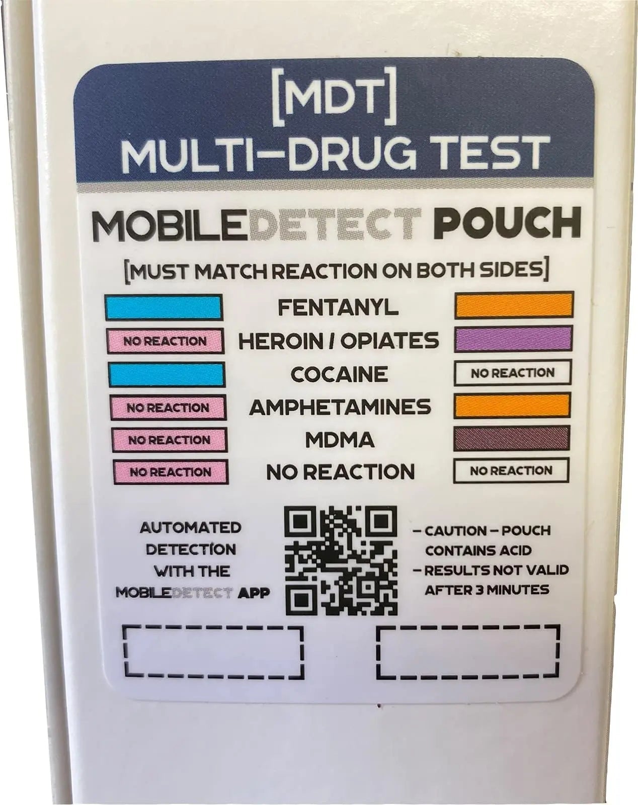 MobileDetect Pouch Residue Detection Multi-Drug Test Kit - Rapid Surface Residue Detector - Maple Wellness Supplements