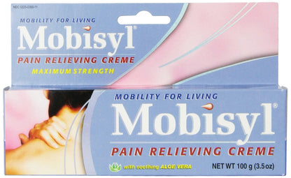 Mobisyl Pain Relieving Creme with Soothing Aloe Vera, 3.5-Ounce Tube - Maple Wellness Supplements