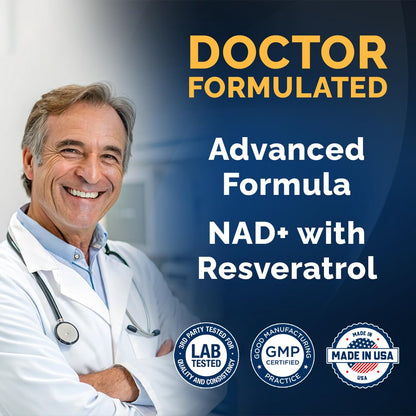 MOM NUTRIX Liposomal NAD Supplement with Resveratrol - High Purity NAD Plus 2000 mg, 120 Capsules, Made in The USA - NMN Alternative - Maple Wellness Supplements