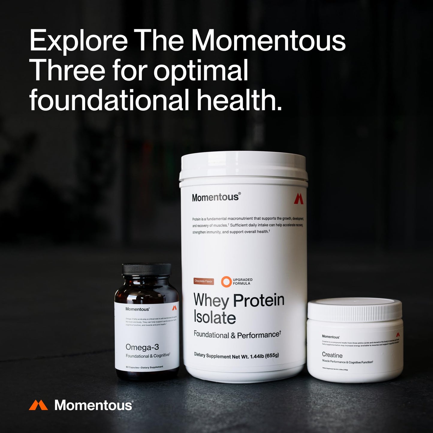 Momentous Creatine Monohydrate Powder - Creatine Powder - Supports Strength, Lean Muscle, & Recovery for Men & Women - NSF Certified for Sport - 5 g per Serving - 30 Servings - Maple Wellness Supplements
