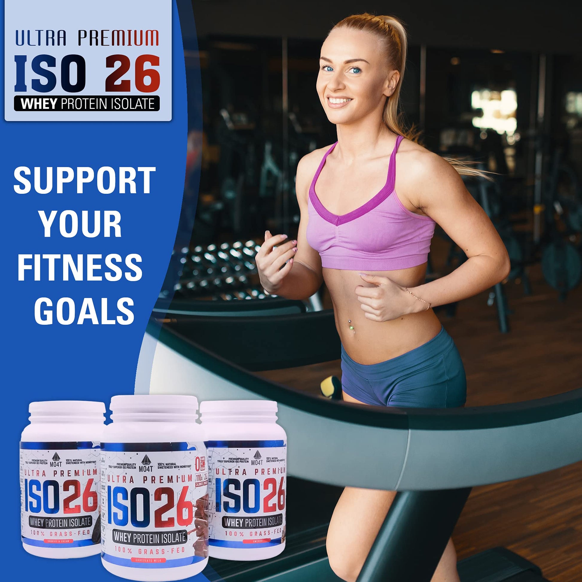 MOMOF4TRANSFORM MO4T Grass Fed Whey Protein Isolate Powder, Naturally Sweetened - Maple Wellness Supplements