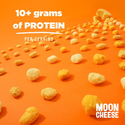 Moon Cheese Cheddar Believe It, 10 Ounce, 2-Pack, Crunchy, Protein-Rich Cheese Snack, Keto Friendly, 100% Real Cheese - Maple Wellness Supplements