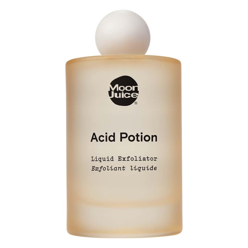 Moon Juice Acid Potion Liquid Face Exfoliator - 25% AHA BHA Exfoliant with Reishi + Niacinamide - Helps Resurface Skin, Unclog Pores, & Stimulate Collagen - Hydrates & Soothes Skin (3.3 Fl oz) - Maple Wellness Supplements