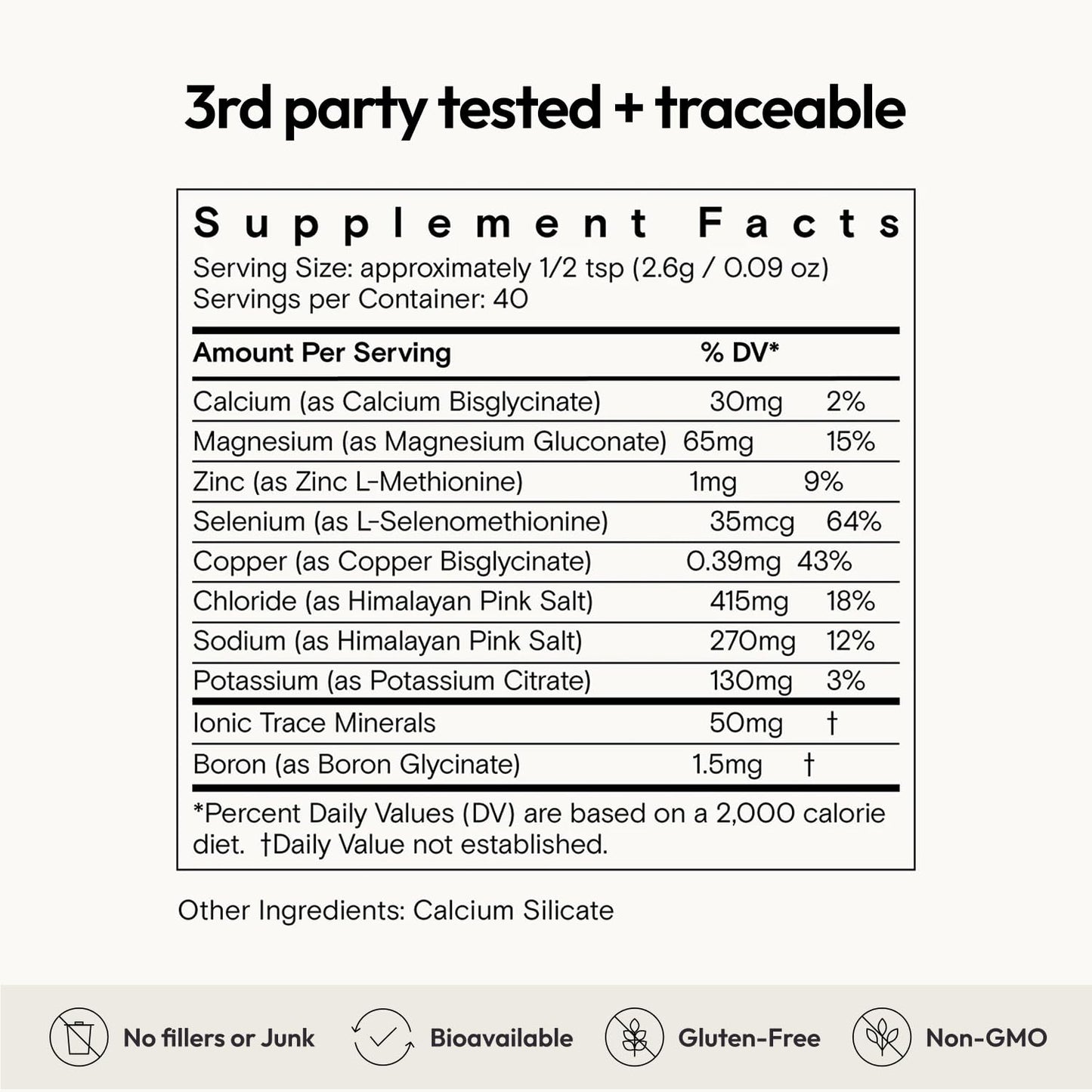 Moon Juice Mini Dew Electrolytes Powder - Sugar Free Minerals & Electrolyte Hydration Powder for Instant Hydration & Brain Support - Magnesium, Calcium, Potassium, Pink Salt, Unflavored, 30 Servings - Maple Wellness Supplements