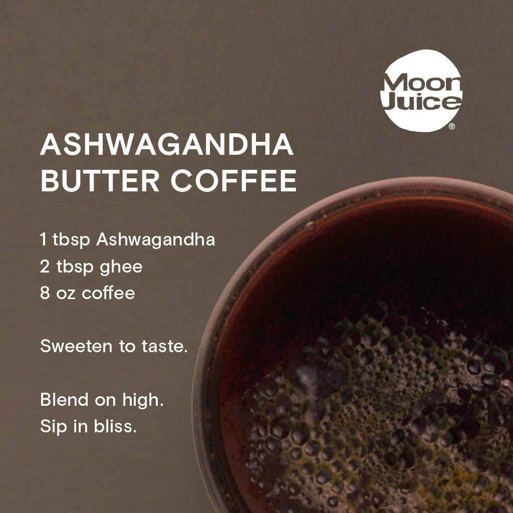 Moon Juice Organic Ashwagandha Supplement - Ashwagandha KSM-66 Root Powder Extract (15:1 Full-Spectrum) for Stress, Focus & Mood - Vegan, Non-GMO, Gluten-Free - 1.3 oz, 72 Servings - Maple Wellness Supplements