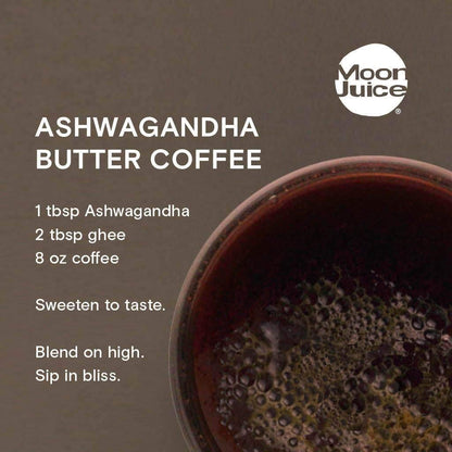 Moon Juice Organic Ashwagandha Supplement - Ashwagandha KSM-66 Root Powder Extract (15:1 Full-Spectrum) for Stress, Focus & Mood - Vegan, Non-GMO, Gluten-Free - 1.3 oz, 72 Servings - Maple Wellness Supplements