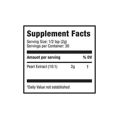Moon Juice Pearl Powder Supplement - Collagen Support for Hair, Skin & Nails - Anti-Aging Antioxidant Mineral with Calcium - Sustainably Sourced, Non-GMO - 2.1 oz, 30 Servings - Maple Wellness Supplements