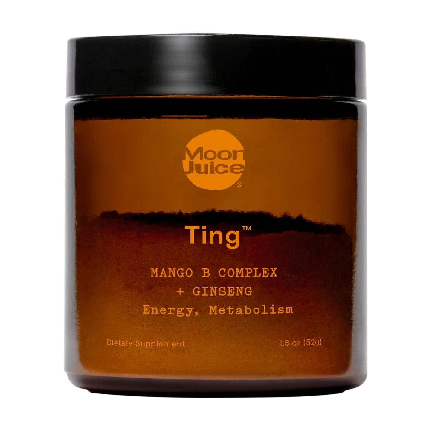 Moon Juice Ting - Vitamin B Complex Powder Supplement - Methylated B12, Folate, Ginseng, L-Glutamine & B Vitamins, Caffeine Free Energy & Digestion Support, Sugar Free, Mango, 1.8 oz, 25 Servings - Maple Wellness Supplements