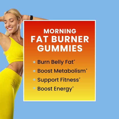 Morning Fat Burner Gummies for Weight Loss for Women & Men | Thermogenic Belly - Maple Wellness Supplements