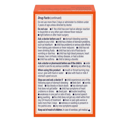 Motrin Children's Dye-Free Chewable Tablets with Ibuprofen, Kids' Fever Reducer & Pain Reliever for Sore Throat, Fever, Toothache & Pain Relief, Grape Flavor, 24 Count (Pack of 2) - Maple Wellness Supplements
