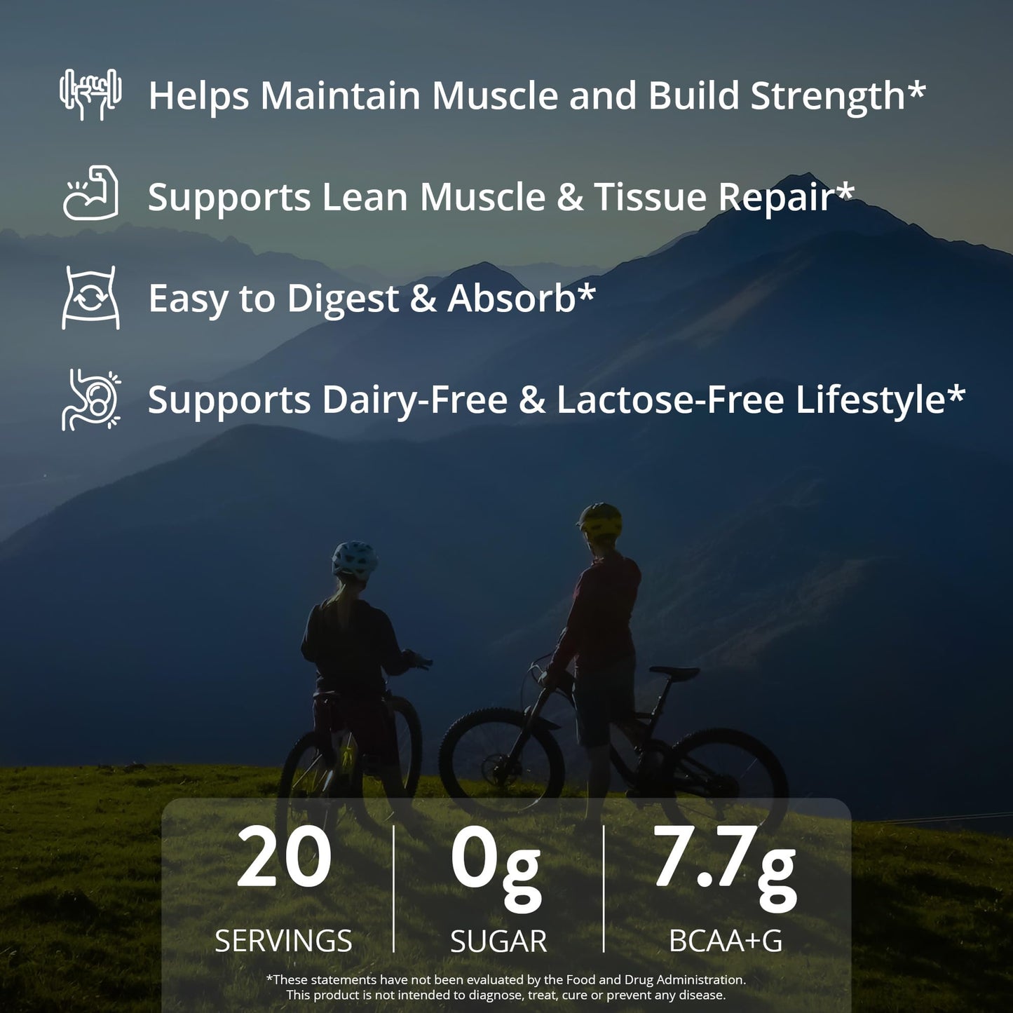 MRM Nutrition Egg White Protein - Sugar Free Vanilla Flavored Powder, 23g Fat-Free Protein with Digestive Enzymes, Free of Dairy, Gluten, and Soy, High Biological Value - 20 Servings - Maple Wellness Supplements