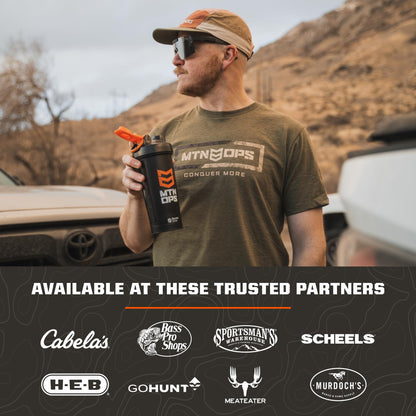 MTN OPS Ignite Trail Packs Energy Drink Powder, Gluten Free Nootropic Supplement Drink Mix, L Arginine, L Citrulline, Caffeine & Nootropic Sugar Free Drink Mix, 20 Servings, Tiger's Blood - Maple Wellness Supplements