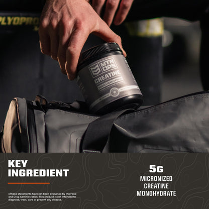 MTN OPS Micronized Creatine Monohydrate Powder – Unflavored 5 g per Serving, 50 Servings – Pure Creatine for Men for Muscle Recovery & Strength Training - Maple Wellness Supplements