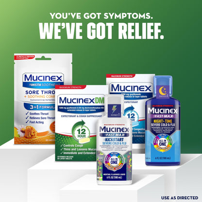 Mucinex DM 12Hr Maximum Strength Chest Congestion & Cough Medicine for Adults, Cold and Cough Medicine for Excess Mucus Relief, 1200 mg Guaifenesin & 60 mg Dextromethorphan HBr, 48 Bi-Layer Tablets - Maple Wellness Supplements