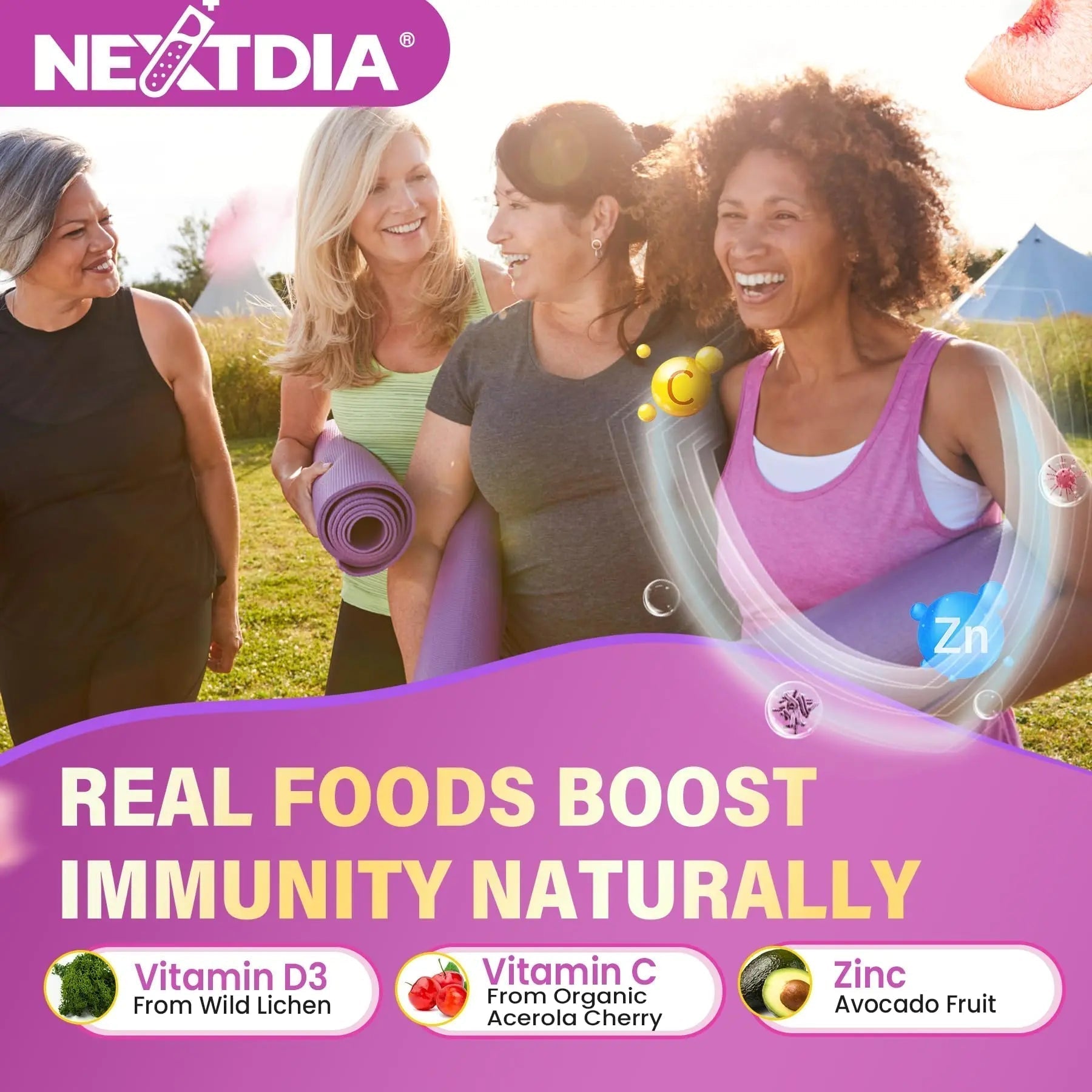 Multivitamin for Women 50 Plus Gummies, Vegan Omega 3, Methylfolate, Calcium, D3 K2, CoQ10, Daily Vitamin A C E, Methylated B12, Biotin, B Complex - Maple Wellness Supplements