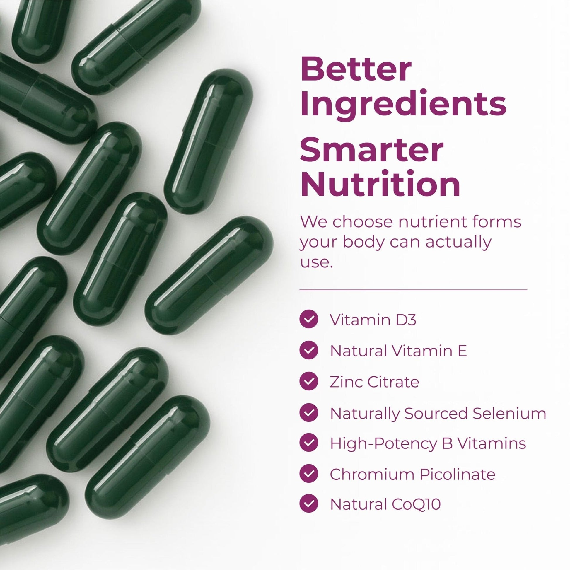 Multivitamin for Women with Bioavailable Vitamins, Minerals, Vitamin D, B12, C, A & Zinc for Energy, Focus and Immune Health – Premium Womens Multivitamins & Multiminerals – 60 Liquid Caps - Maple Wellness Supplements