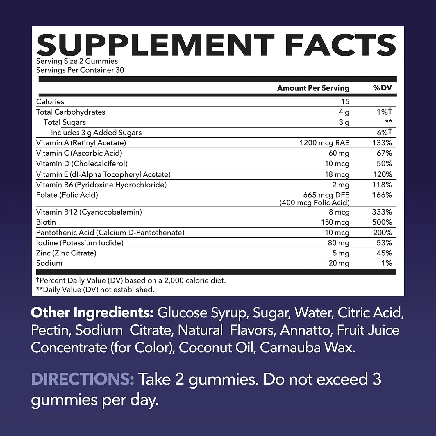 Multivitamin Gummies for Adults - Daily Gummy with Vitamin C, D, and Zinc for Men and Women - 60 Count - GLP-1 Nutritional Support - Maple Wellness Supplements