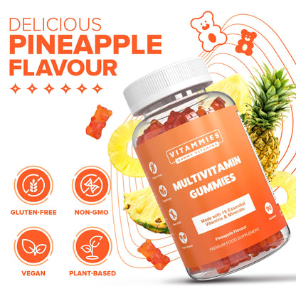 Multivitamin Gummies for Women & Men - 3 Months Supply - 18 Multivitamins & Minerals - Maple Wellness Supplements